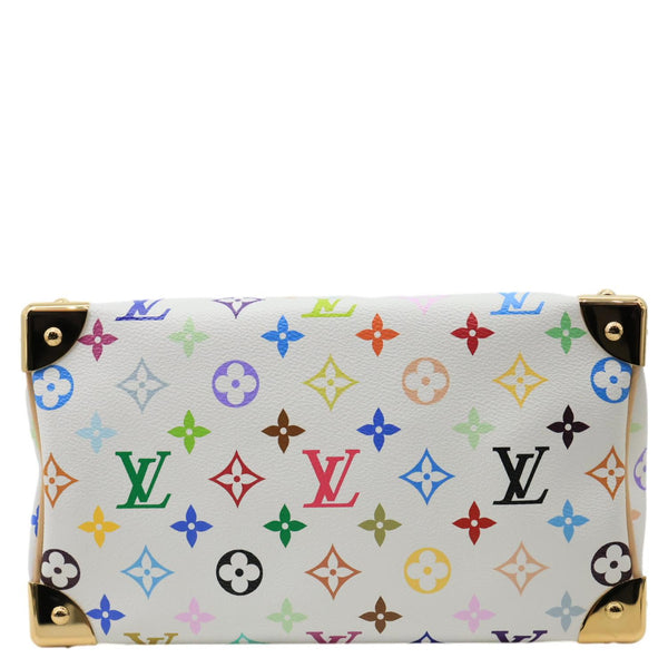 LOUIS VUITTON LV x TM Speedy 25 Bandouliere Monogram Multicolor Canvas Shoulder Bag White