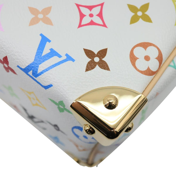 LOUIS VUITTON LV x TM Speedy 25 Bandouliere Monogram Multicolor Canvas Shoulder Bag White