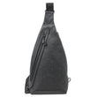 LOUIS VUITTON Duo Slingbag Monogram Shadow Leather Crossbody Bag Black
