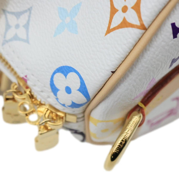 LOUIS VUITTON LV x TM Speedy 25 Bandouliere Monogram Multicolor Canvas Shoulder Bag White