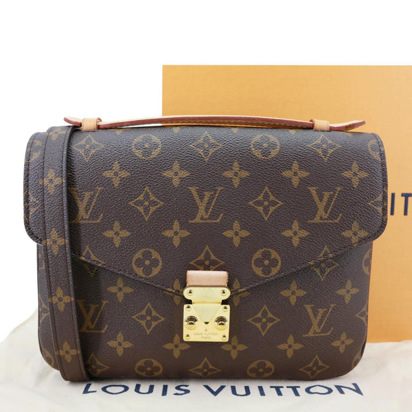LOUIS VUITTON Metis Pochette Monogram Canvas Crossbody Bag Brown