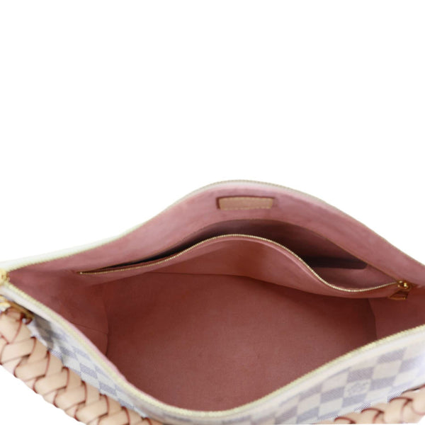 LOUIS VUITTON Beaubourg MM Damier Azur Hobo Bag Rose Ballerine