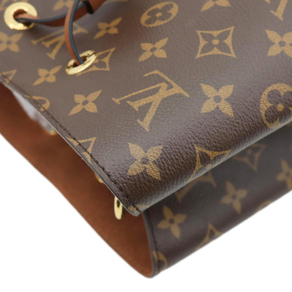 LOUIS VUITTON Neonoe MM Monogram Canvas Shoulder Bag Brown