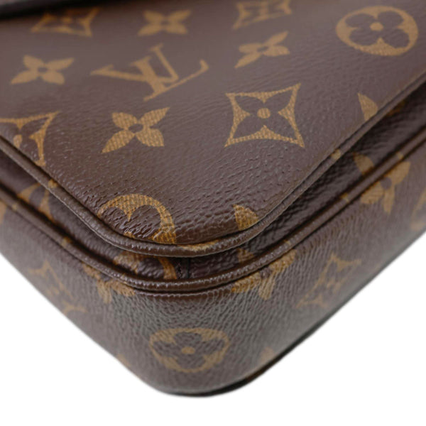 LOUIS VUITTON Metis Pochette Monogram Canvas Crossbody Bag Brown