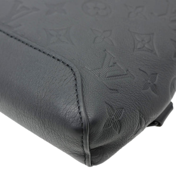 LOUIS VUITTON Duo Slingbag Monogram Shadow Leather Crossbody Bag Black