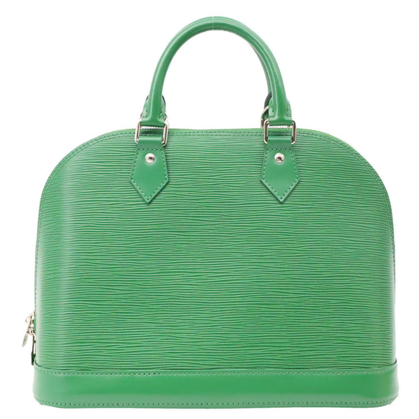 LOUIS VUITTON Alma PM Epi Leather Satchel Bag Green
