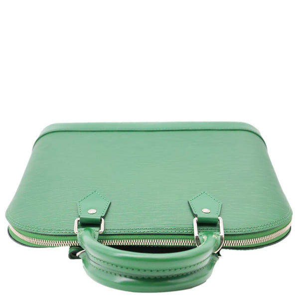 LOUIS VUITTON Alma PM Epi Leather Satchel Bag Green