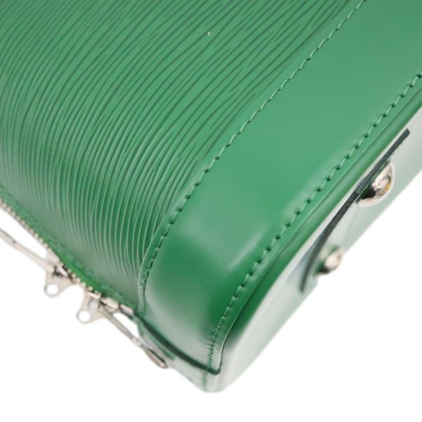 LOUIS VUITTON Alma PM Epi Leather Satchel Bag Green
