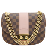 LOUIS VUITTON Wight Damier Ebene Shoulder Crossbody Bag Magnolia
