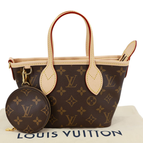 LOUIS VUITTON Neverfull BB Monogram Canvas Tote Bag Brown