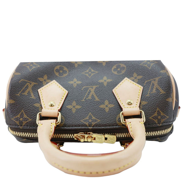 LOUIS VUITTON Speedy 20 Bandouliere Monogram Canvas Shoulder Bag Brown