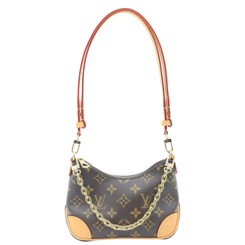 LOUIS VUITTON Nano Boulogne Monogram Canvas Shoulder Bag Brown