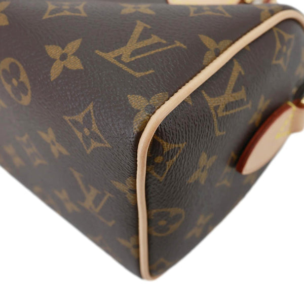 LOUIS VUITTON Speedy 20 Bandouliere Monogram Canvas Shoulder Bag Brown