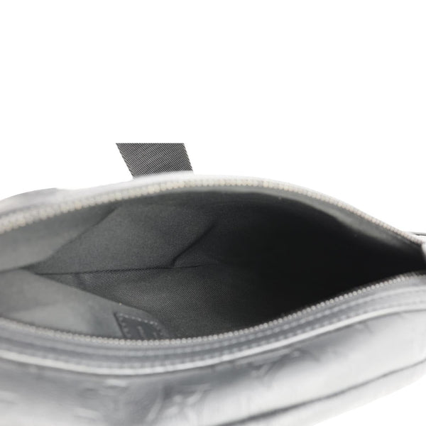LOUIS VUITTON Duo Slingbag Monogram Shadow Leather Crossbody Bag Black