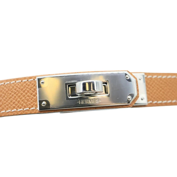 HERMES Kelly Pocket 18 Epsom Leather Belt Bag Gold