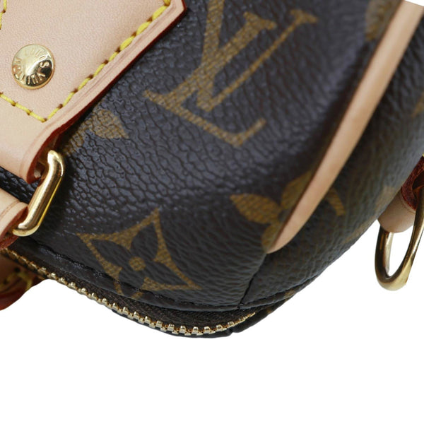 LOUIS VUITTON Speedy 20 Bandouliere Monogram Canvas Shoulder Bag Brown