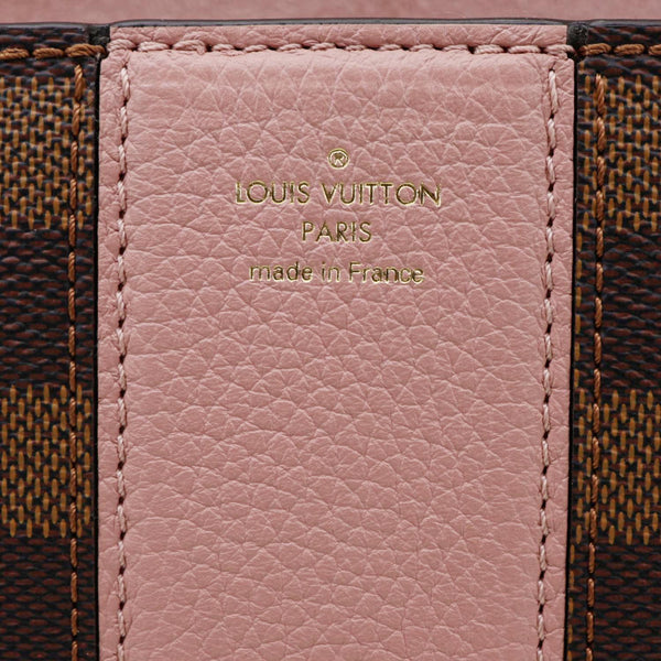 LOUIS VUITTON Wight Damier Ebene Shoulder Bag Rose Ballerine