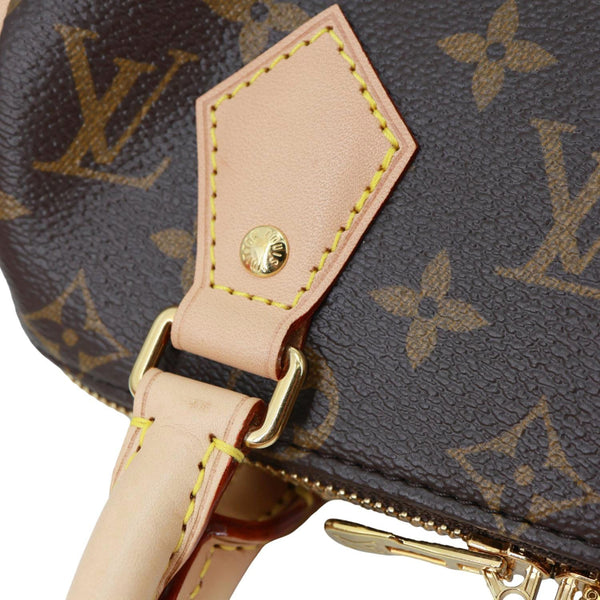 LOUIS VUITTON Speedy 20 Bandouliere Monogram Canvas Shoulder Bag Brown