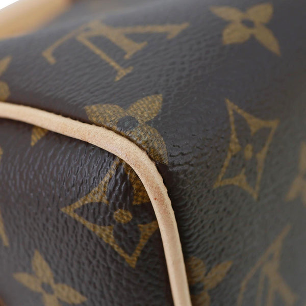 LOUIS VUITTON Speedy 20 Bandouliere Monogram Canvas Shoulder Bag Brown