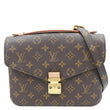 LOUIS VUITTON Metis Pochette Monogram Canvas Crossbody Bag Brown