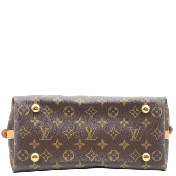 LOUIS VUITTON Carryall PM Monogram Canvas Shoulder Bag Brown