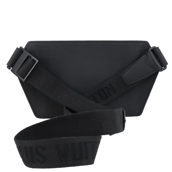 LOUIS VUITTON Aerogram Takeoff Sling Leather Crossbody Bag Black
