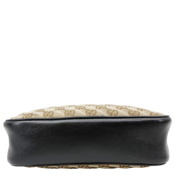 GUCCI Marmont Small Monogram Canvas Crossbody Camera Bag Beige 447632