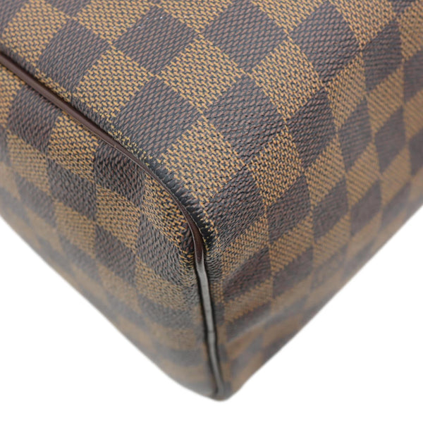 Louis Vuitton Speedy 25 Damier Ebene Brown Satchel Bag - Side View