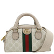 GUCCI Ophidia GG Supreme Canvas Top Handle Crossbody Bag Off White 724606
