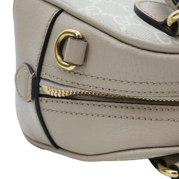 GUCCI Ophidia GG Supreme Canvas Top Handle Crossbody Bag Off White 724606