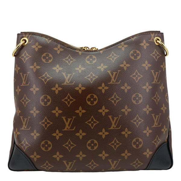 LOUIS VUITTON Odeon NM MM Monogram Canvas Shoulder Bag Black