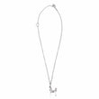 HERMES Panache Horse Palladium Plated Metal Pendant Necklace Silver