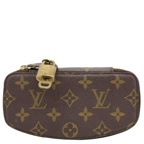 LOUIS VUITTON Monte Carlo Monogram Canvas Jewelry Case Brown