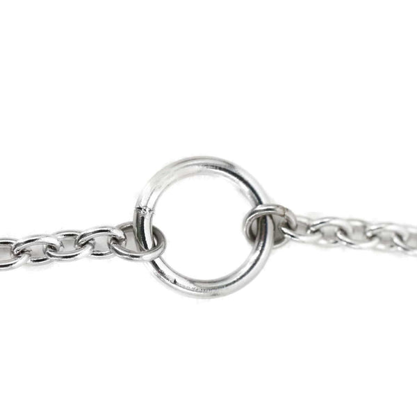 HERMES Panache Horse Palladium Plated Metal Pendant Necklace Silver