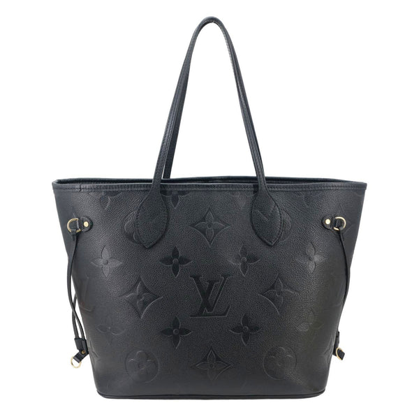 LOUIS VUITTON Neverfull MM Monogram Empreinte Tote Bag Black
