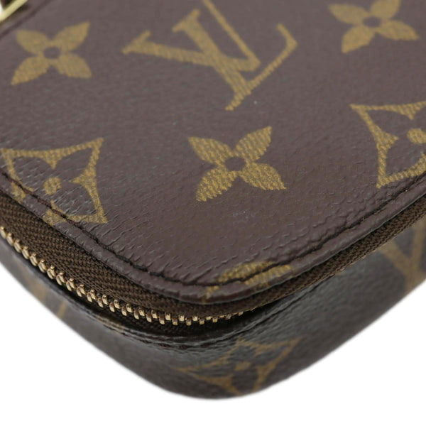 LOUIS VUITTON Monte Carlo Monogram Canvas Jewelry Case Brown
