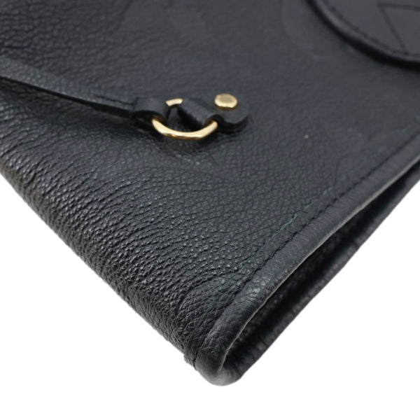 LOUIS VUITTON Neverfull MM Monogram Empreinte Tote Bag Black
