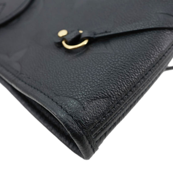 LOUIS VUITTON Neverfull MM Monogram Empreinte Tote Bag Black