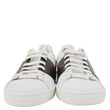 LOUIS VUITTON Frontrow Studded Calfskin Leather Sneakers White Size 37
