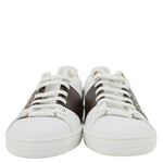 LOUIS VUITTON Frontrow Studded Calfskin Leather Sneakers White Size 37