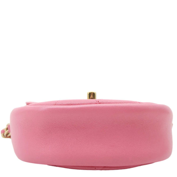 CHANEL CC Casual Trip Quilted Leather Messenger Bag Pink