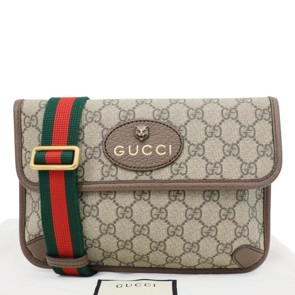 GUCCI Neo Vintage GG Supreme Canvas Waist Bag Beige 493930