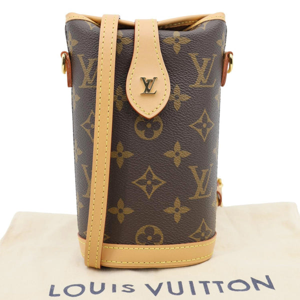 LOUIS VUITTON Fold Me Pouch Monogram Canvas Shoulder Bag Brown