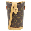 LOUIS VUITTON Fold Me Pouch Monogram Canvas Shoulder Bag Brown