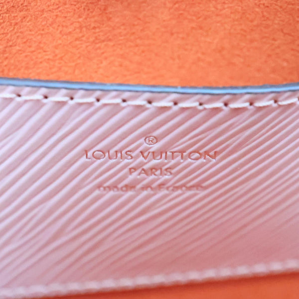 LOUIS VUITTON Twist MM Patches Epi Leather Crossbody Bag Pink