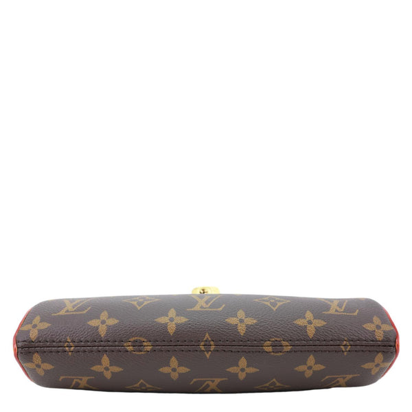 LOUIS VUITTON Tirette Pochette Monogram Canvas Shoulder Bag Brown