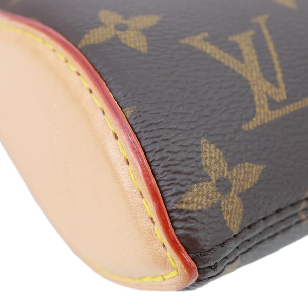 LOUIS VUITTON Tirette Pochette Monogram Canvas Shoulder Bag Brown