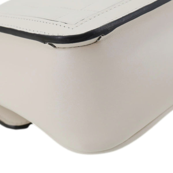 GUCCI Deco Small Quilted Calfskin Leather Shoulder Bag White 241457