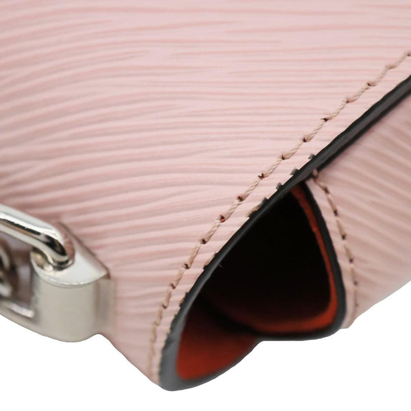 LOUIS VUITTON Twist MM Patches Epi Leather Crossbody Bag Pink