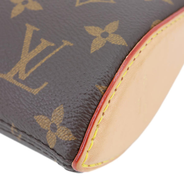 LOUIS VUITTON Tirette Pochette Monogram Canvas Shoulder Bag Brown